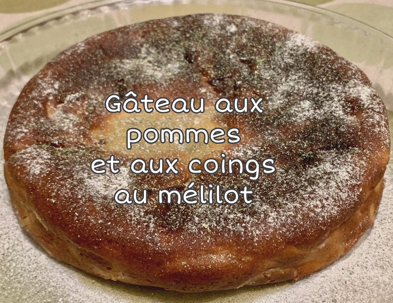 photo gateau pomme coing